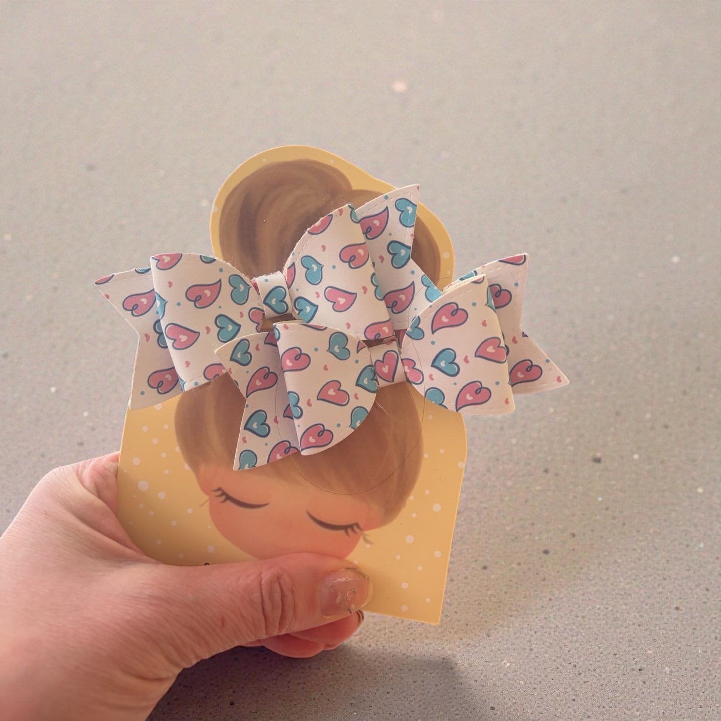 Double heart pattern piggies