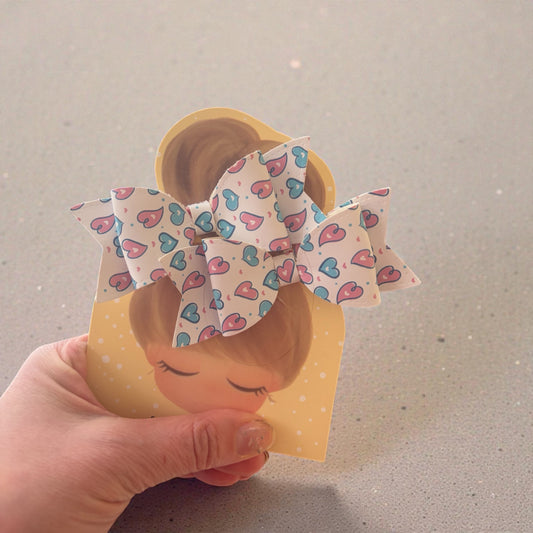 Double heart pattern piggies