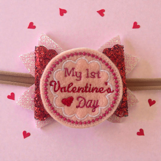 My 1st Valentine’s Day Baby Headband