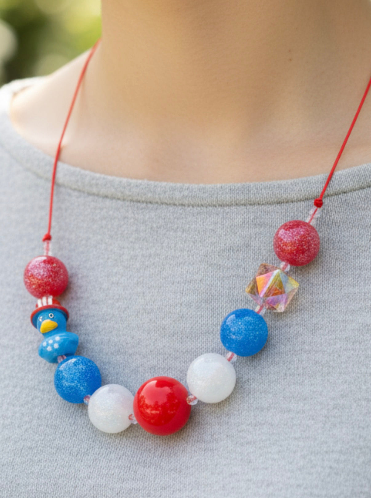 Whimsical Beaded Statement Necklace